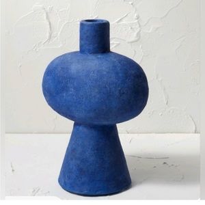 🩵Opalhouse designed with Jungalow ceramic figure vase blue